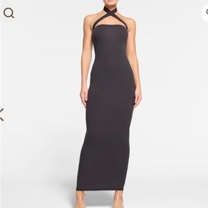 Skims Wrap Long Slip Dress